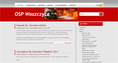 Desktop Screenshot of osp-woszczyce.pl