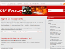 Tablet Screenshot of osp-woszczyce.pl